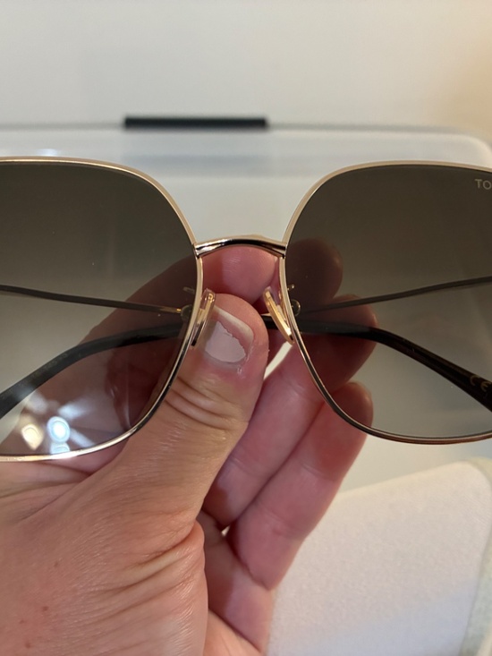 Tom Ford Women Sunglasses Rose Gold Havana Brown Gradient Square FT0839 52F NEW main image 4